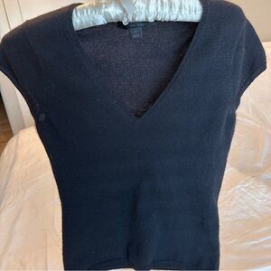 Vintage Express black 100% Cashmere top
